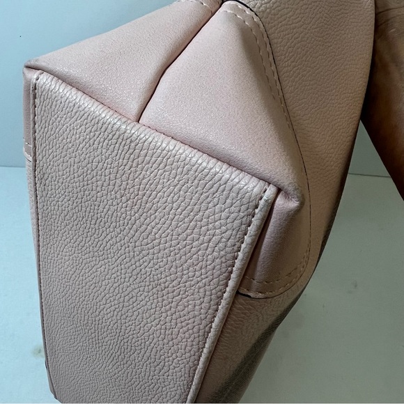 NX Noble Exchange Pink Pebbled Vegan Leather Shoulder Bag - Picture 7 of 13